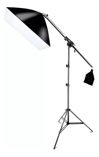 Kit Soft Box Estúdio Girafa 40x40 Luz Continua Soquete E27