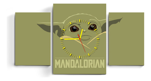 Relojes Cuadros Trípticos The Mandalorian Star Wars Joya