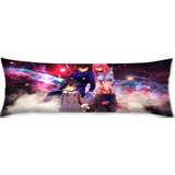 Cojin Almohada Larga Zero Two Personajes Espacio 35x100cm