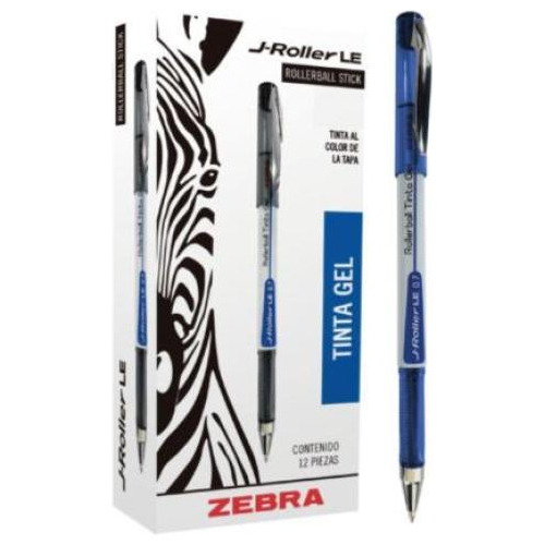 Boligrafo Zebra J-roller Le 8601-le Color Azul Gel Fino 12pz