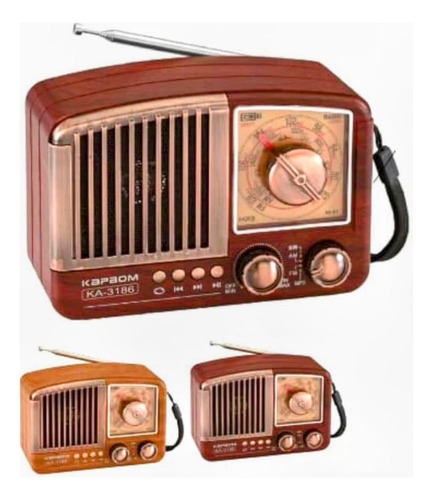 Radio Retro Recargable Bluetooth Am Fm