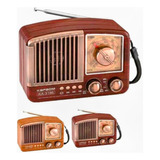 Radio Retro Recargable Bluetooth Am Fm