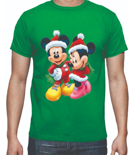 Camisetas Navideñas Navidad Mickey Mouse Minnie Mouse Pareja