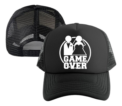 Gorra Game Over Pareja Matrimonio Cachucha Malla