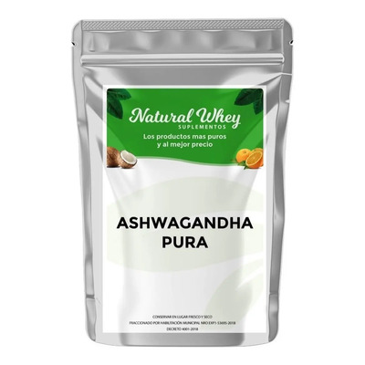 Ashwagandha en Polvo Natural Whey Suplementos 100g Extracto de Raíz | Envío gratis