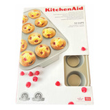 Molde Para Muffins Grandes Cupcakes Antiadherente Kitchenaid
