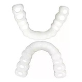 1 Par De Dentaduras Postiças Artificiais De Silicone