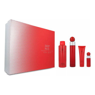 Set Perry Ellis 360 Red Eau Toilette Para Hombre | Envío gratis