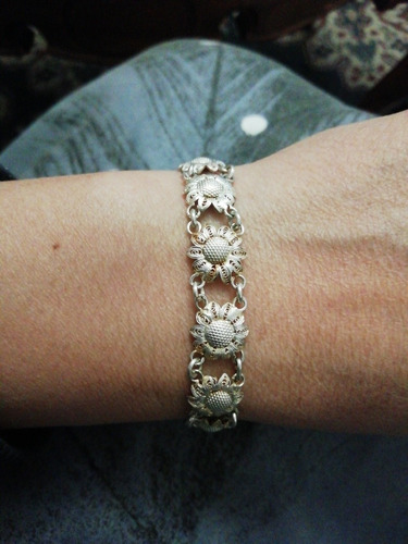 Pulsera De Plata Filigrana Sellada 