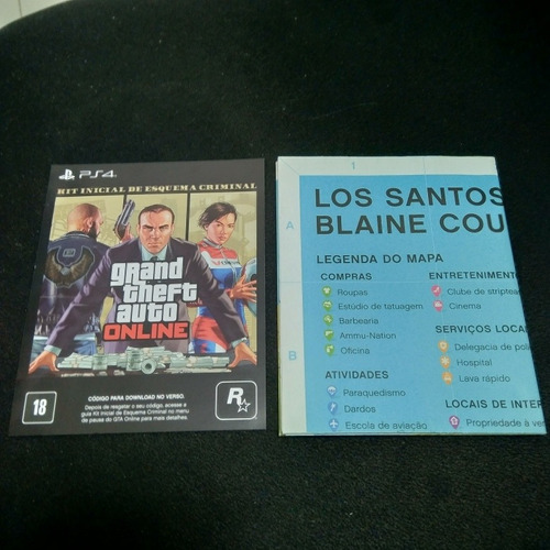 Gta Premium Mapa + Código Negocio Valor Nao Tem O Jogo