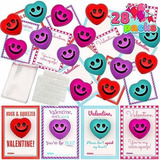 Tarjetas Para San Valentin Con Corazones De Espuma 28 Piezas