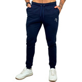 Jogger Fit Classic Azul Ajustado Con Cordón Hombre Konko