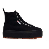 Zapatilla 2708 Hi Top Tank Full Black