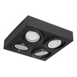 Spot Plafón Box Eco 4 Luces Móvil Halospot Ar111 Apto Led