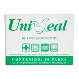 Guante Para Cirujano Uniseal Talla 7.0 Caja Con 50 Pares