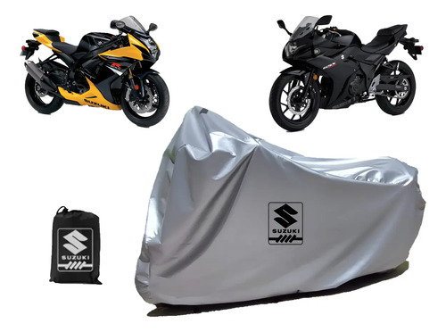 Funda Afelpada Para Moto Deportiva Suzuki 100% Impermeable!!