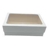 20 Caixas De Presente 22x15x7cm: Com Visor-retangulares  