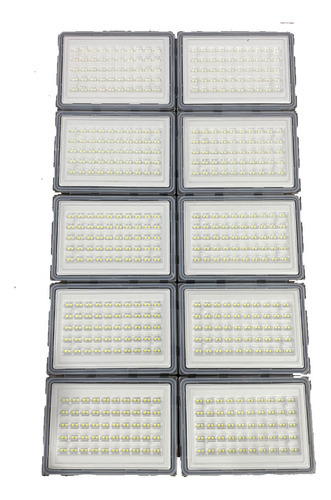 Refletor Ultra Led Modular 1000w Tecnologia Abs Branco-frio Cor Da Carcaça Preto 110v/220v