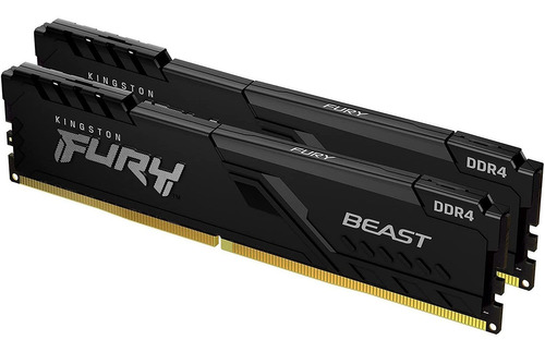 Memoria Ram Kingston Fury Beast Black Ddr4 16g(2x8g)2666mt/s