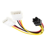 Cable Adaptador Power 2 Molex 4 Pines A Pci-express 6 Pines