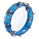 Tambourine Drum Row Metal Double Con Percusión De Jingles