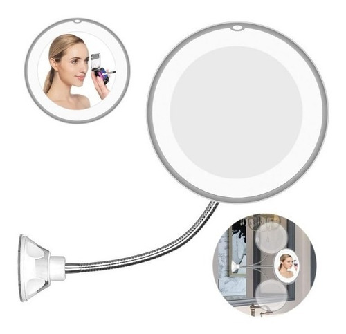  Espejo Led Flexible De Maquillaje Con Aumento 5x / Eshopviñ