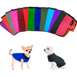 Ropa Buzo Abrigo Polar Poncho Mascota Liso Talles Chicos