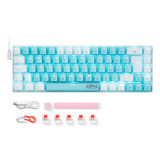 E-yooso 60% Teclado Mecánico Z-11 Español Con Ñ, Red Switch