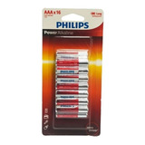 Pilha Palito Philips Aaa 1,5v Com 16 Unidades