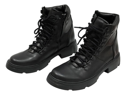 Botas Borcegos Mujer Con Protecciones Moto79 Dama C1 Cuero 