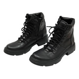 Botas Borcegos Mujer Con Protecciones Moto79 Dama C1 Cuero 