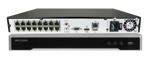 Nvr 16 Canales Poe Ip 8mp (4k), Compresión H265+,hikvision