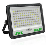 Reflector Led Solar 100w Luz Blanca Jwj, Jlresol01-100n, 4pz