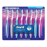 Paquete  De 8 Cepillo De Dientes Oral B Cross Action