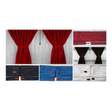 Cortinas Yacar Divididas En Dos Por Colores + Regalo