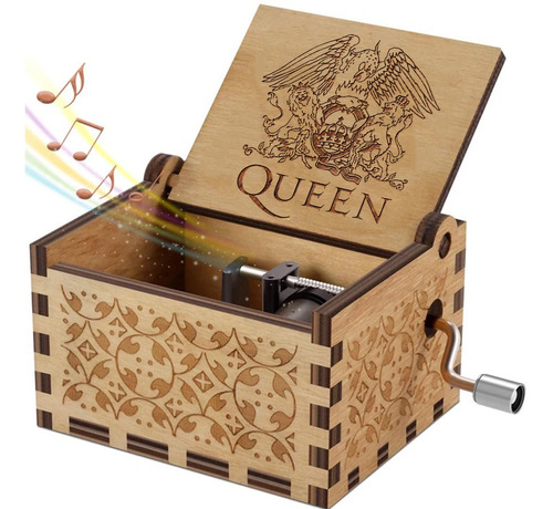 Caja Musical - Bohemian Rhapsody Queen Fan Regalo Madera