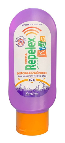 Repelex Kids Crema Deet 7,5%. 80 Gr Repelente Insectos Niños