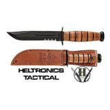 Cuchillo Tactico Ka-bar Us Army 1219 C Vaina D Cuero Origina