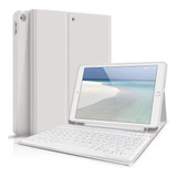 Funda C/teclado Aoub Para iPad 9g/8g/7g 10.2 Wireless/gris