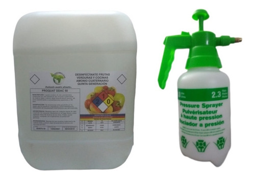 Desinfectante Amonio Cuaternario 5°g/cion Frutas- Verdu 20 L