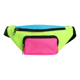 Riñonera Unisex Folgos Deportivo - Azul/rosa/verde