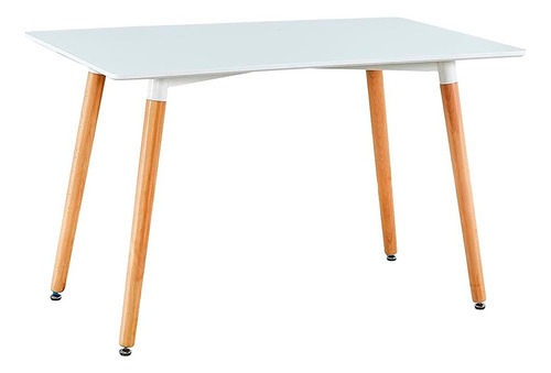 Mesa Comedor Cocina Eames Nordica Madera Rectangular 120x80