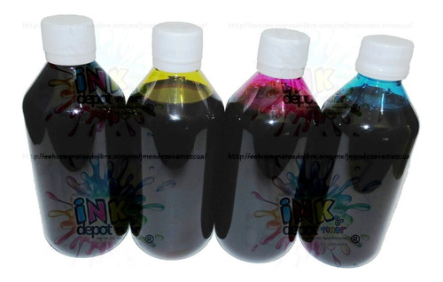 4x250 Ml Colores Tinta Para L575, L380, L395, L310, L120, L5