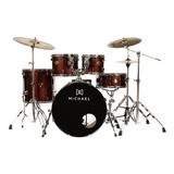 Bateria Michael Dml420 Legacy Acústica Sparkle Winer