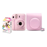 Kit Câmera Instax Mini 12 Lilás + 10 Poses+bolsa Lilás Candy