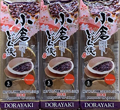 Dorayaki Japonesa Al Horno Torta De La Haba Pack De 3 (15 Pi