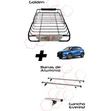 Kit Barras Aluminio + Canastilla Reforzada Nissan Kicks 