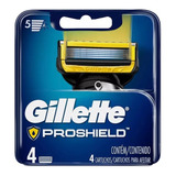 4 Repuestos Afeitar Gillette Fusion 5 Proshield Cartuchos