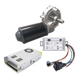 Motor Redutor 31 Rpm 24v + Controle Pwm + Fonte 20a Máquinas