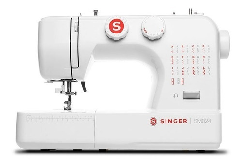 Máquina De Coser Recta Singer Sm024-rd Portable Blanca 120v